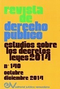 VARIOS<BR>REVISTA DE<BR>DERECHO<br>PUBLICO 140